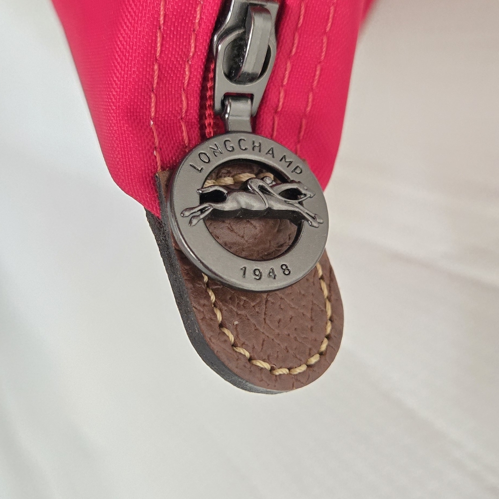 EUC Longchamp Foldable Red Tote Bag - Picture 4 of 11